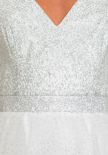 Snow Angel Dress in Glittering White