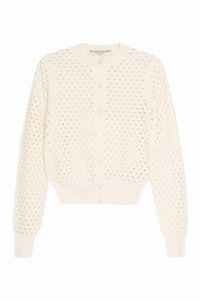 Stella McCartney Mesh Long-Sleeved Cardigan