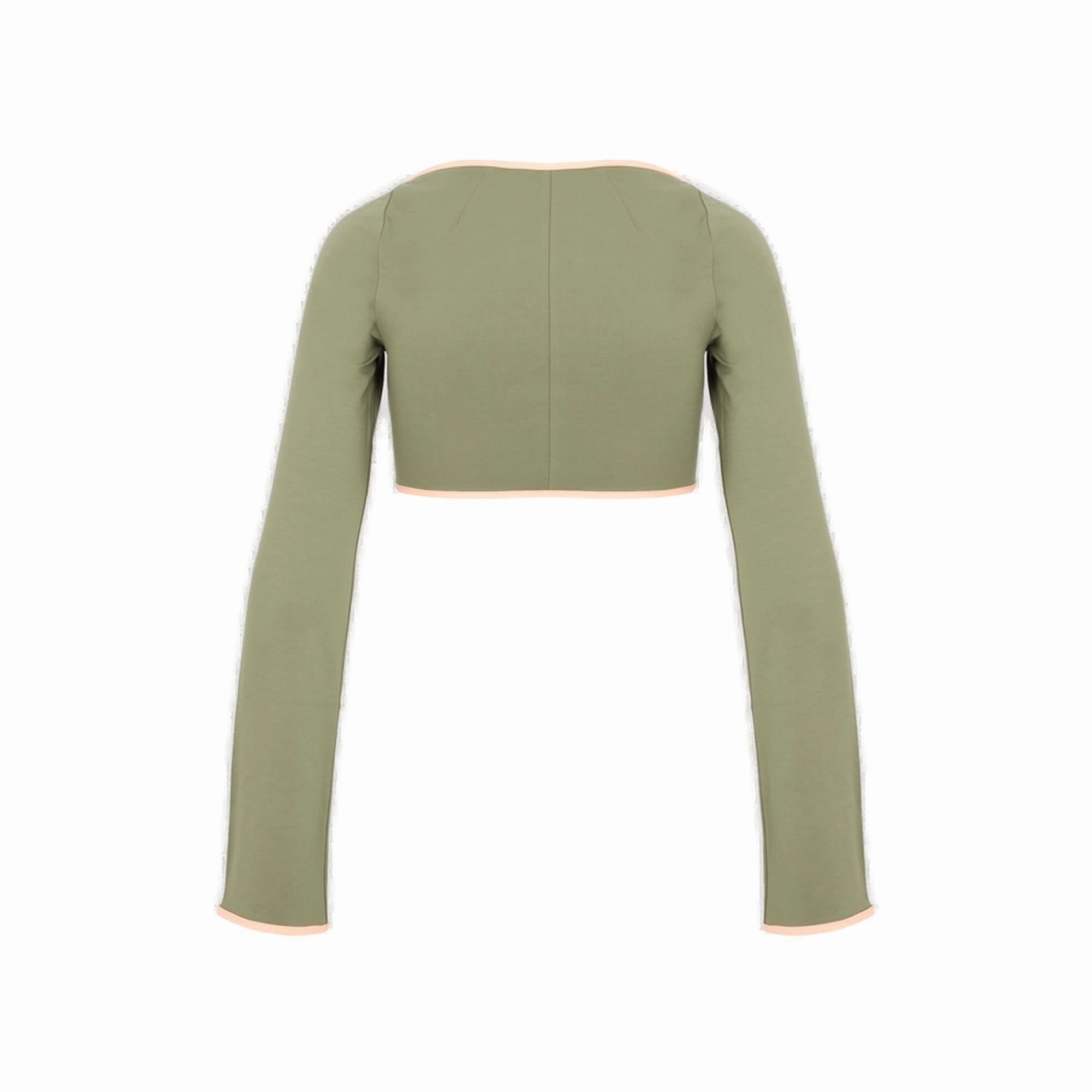 The Attico Long Sleeved Cropped Top
