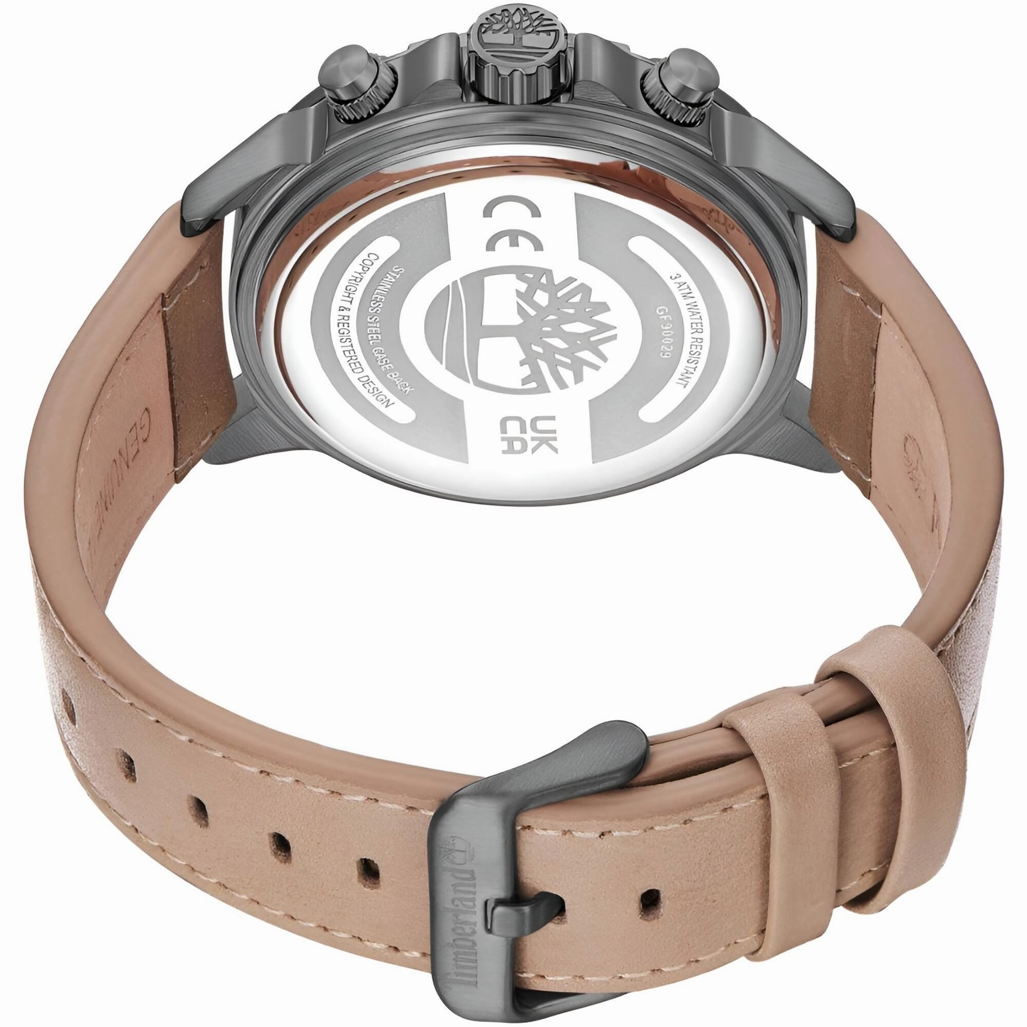 Timberland Men's Watch - Dress Sport Light Brown Leather Strap Quartz | TDWGF9002902