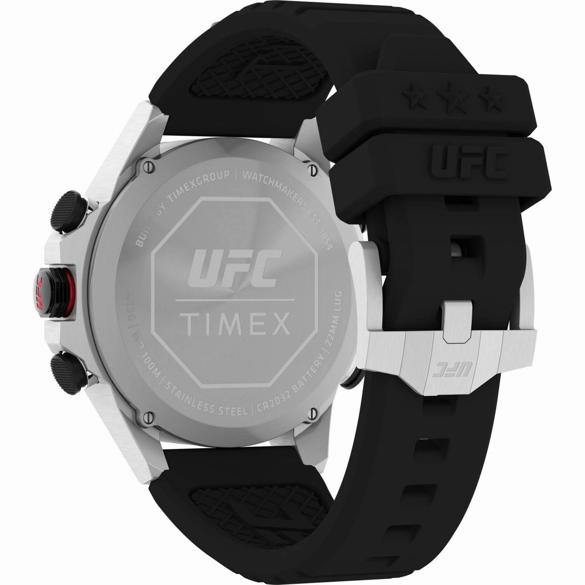 Timex Men's Watch - UFC Kick Chronograph Black Digital Dial Resin Strap | TW2V86700
