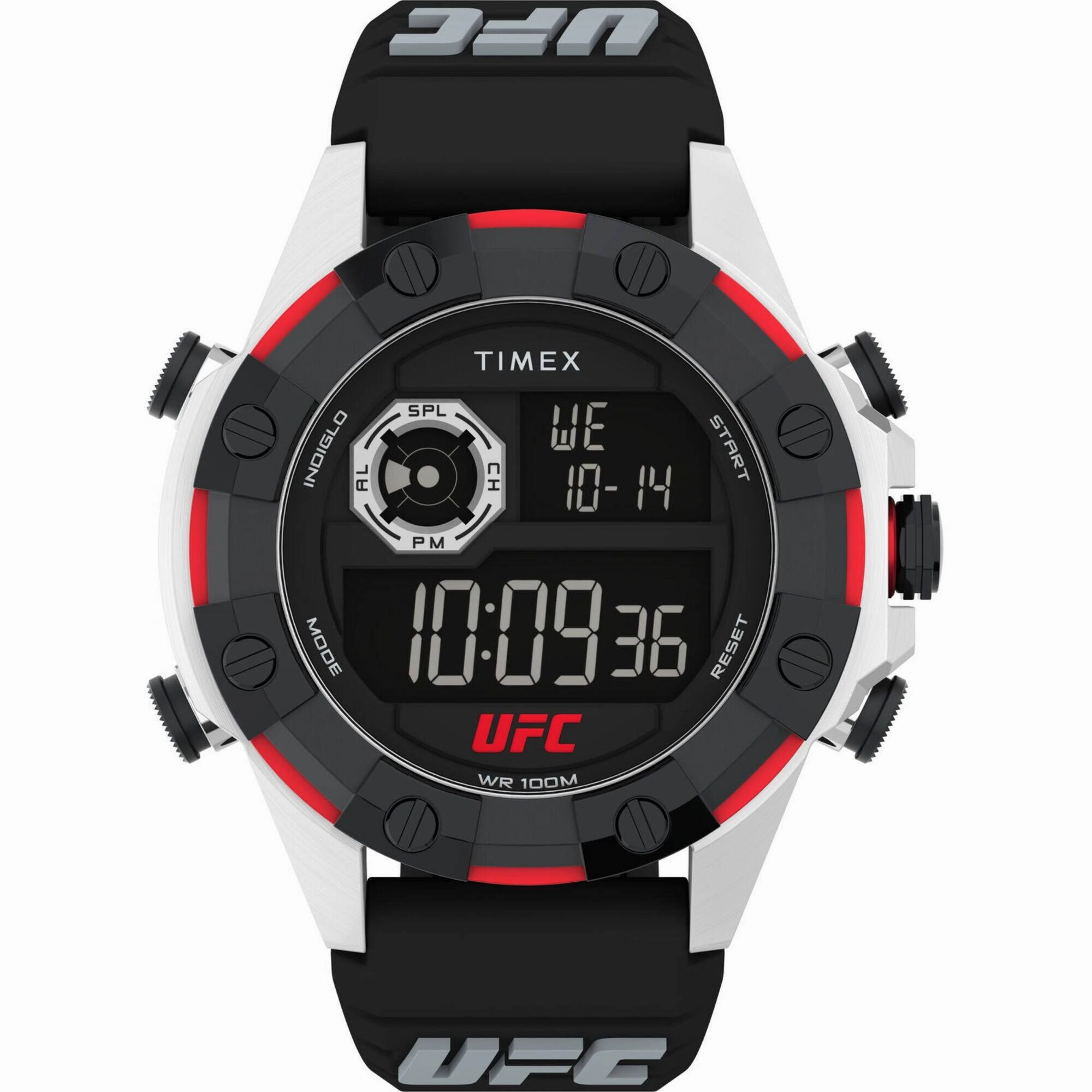 Timex Men's Watch - UFC Kick Chronograph Black Digital Dial Resin Strap | TW2V86700