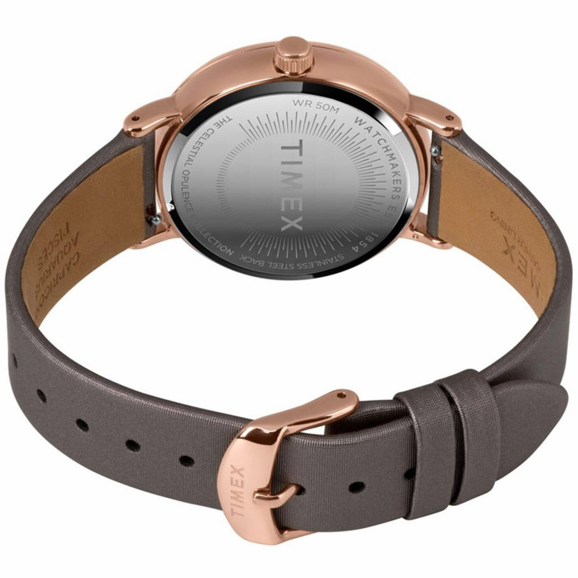Timex Women's Watch - Celestial Opulence Quartz Brown Crystal Dial Strap | TW2T87700