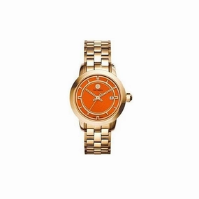 Tory Burch TRB1012 Women's 28mm Quartz Watch - Gold/Orange