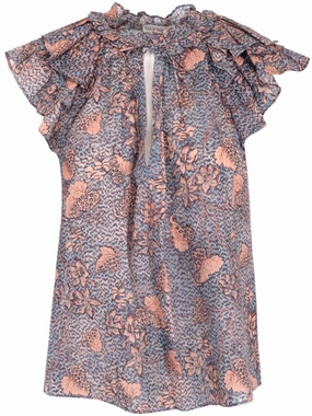 Ulla Johnson Alva Floral Printed Sleeveless Blouse