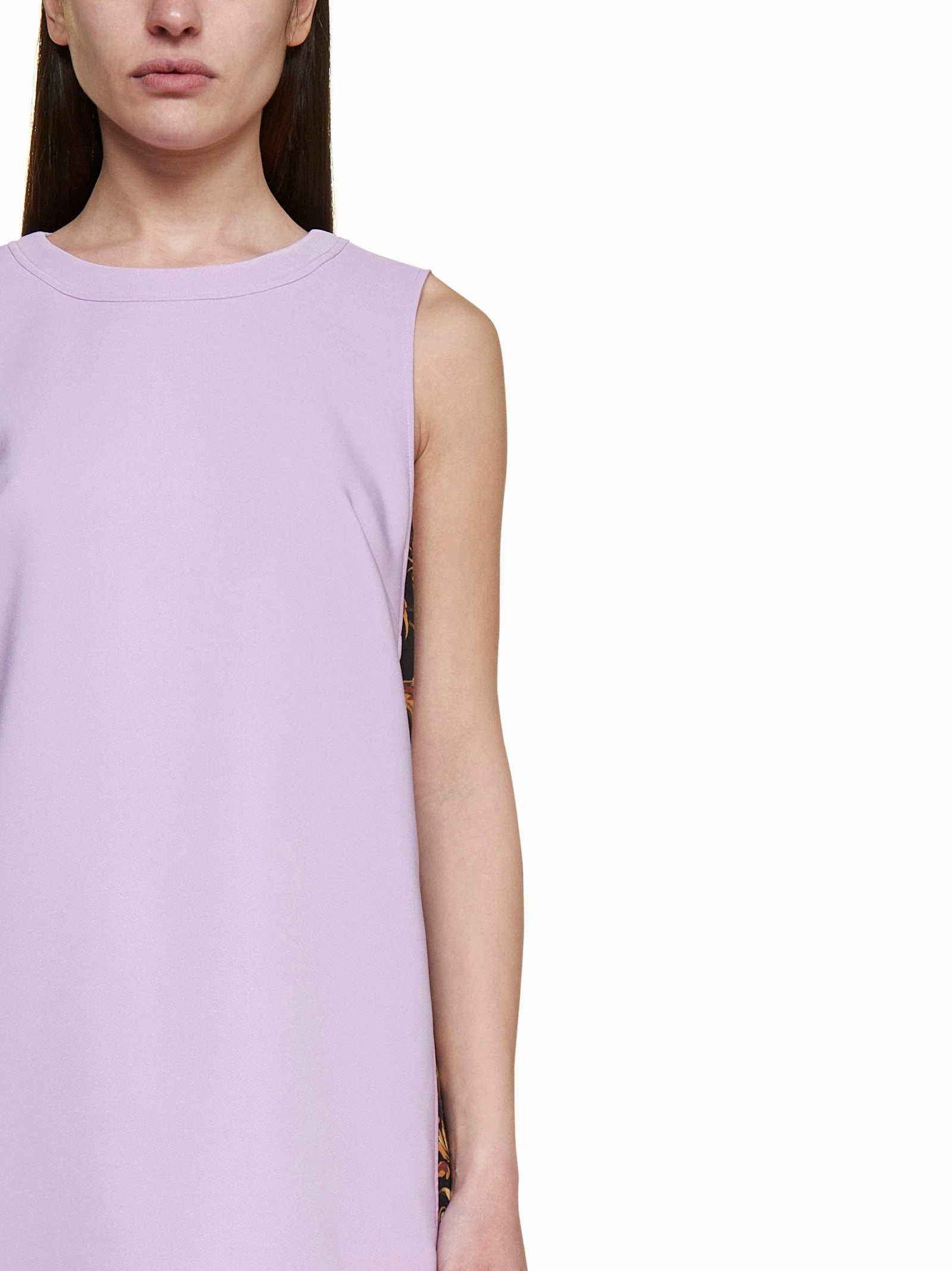 Versace Jeans Couture Baroque-Panelled Mini Dress