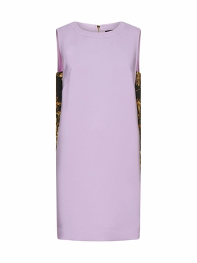 Versace Jeans Couture Baroque-Panelled Mini Dress