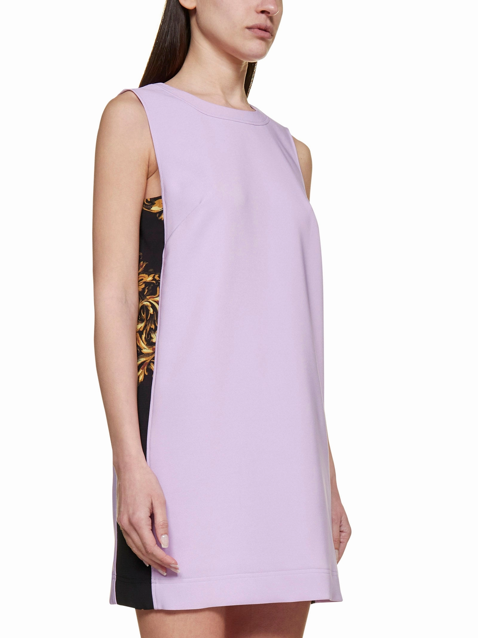 Versace Jeans Couture Baroque-Panelled Mini Dress