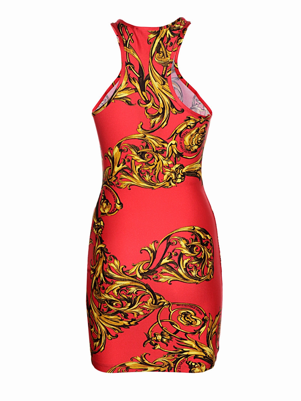 Versace Jeans Couture Baroque Print Sleeveless Mini Dress