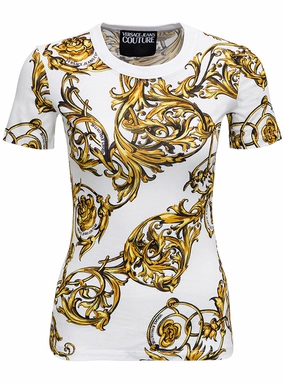Versace Jeans Couture Baroque Printed Crewneck T-Shirt
