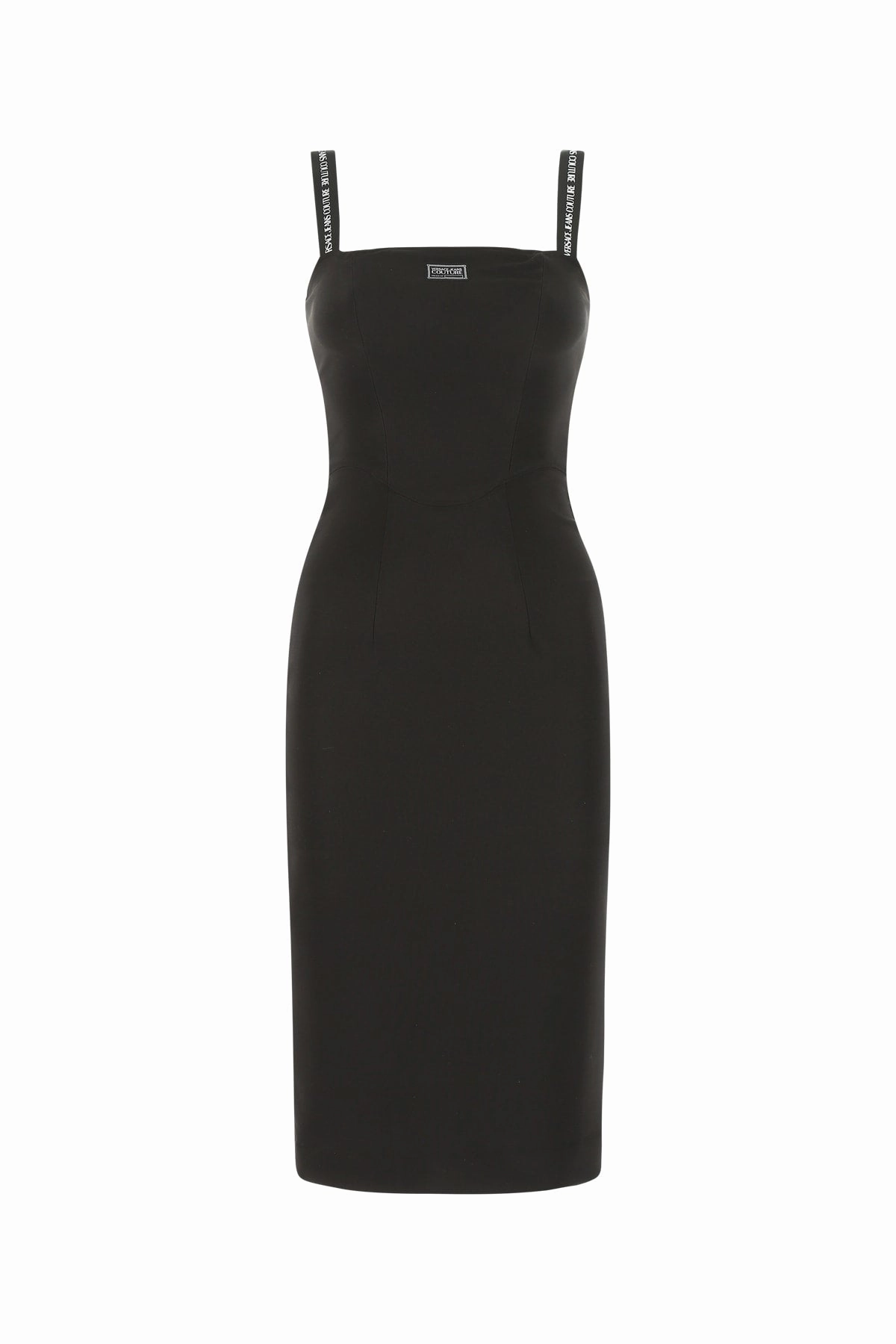Versace Jeans Couture Logo Patch Sleeveless Dress