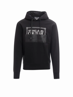 Versace Jeans Couture Logo Printed Drawstring Hoodie