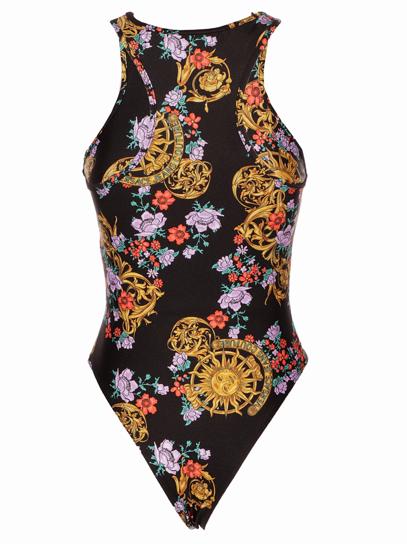 Versace Jeans Couture Logo Stamp Sleeveless Bodysuit