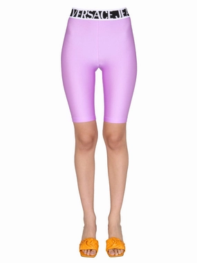 Versace Jeans Couture Logo Waistband Knee-Length Shorts