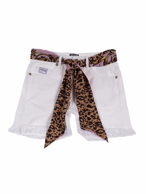 Versace Jeans Couture Scarf-Belted Shorts