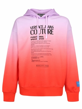 Versace Jeans Couture Tie-Dye Drawstring Hoodie