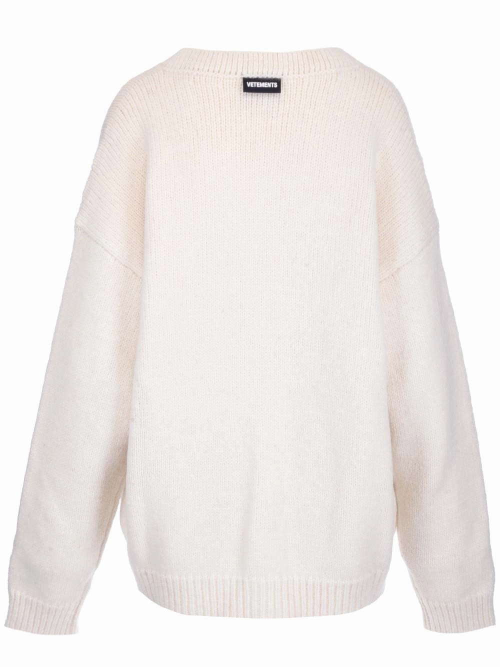 Vetements Embellished-Button Knit Cardigan