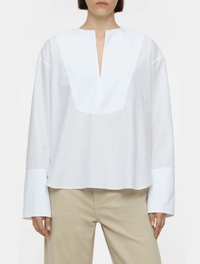 White Cotton Voile Blouse