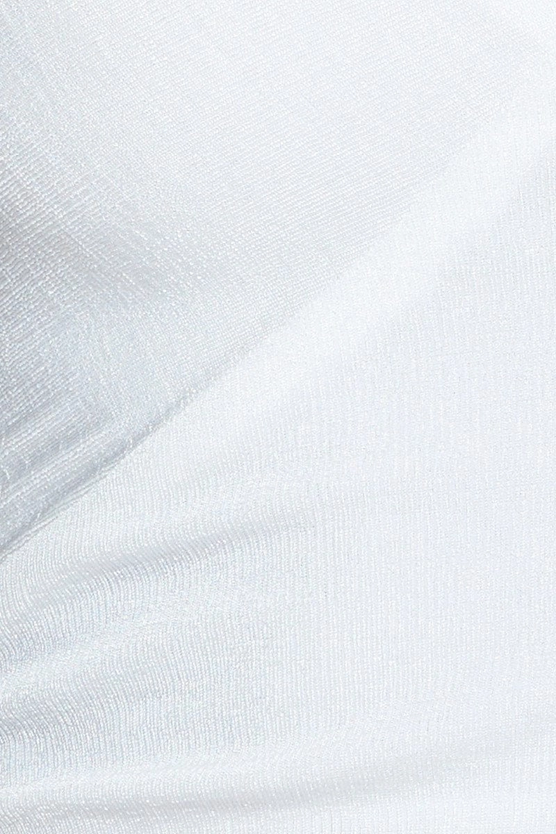 White Crop Top Collared