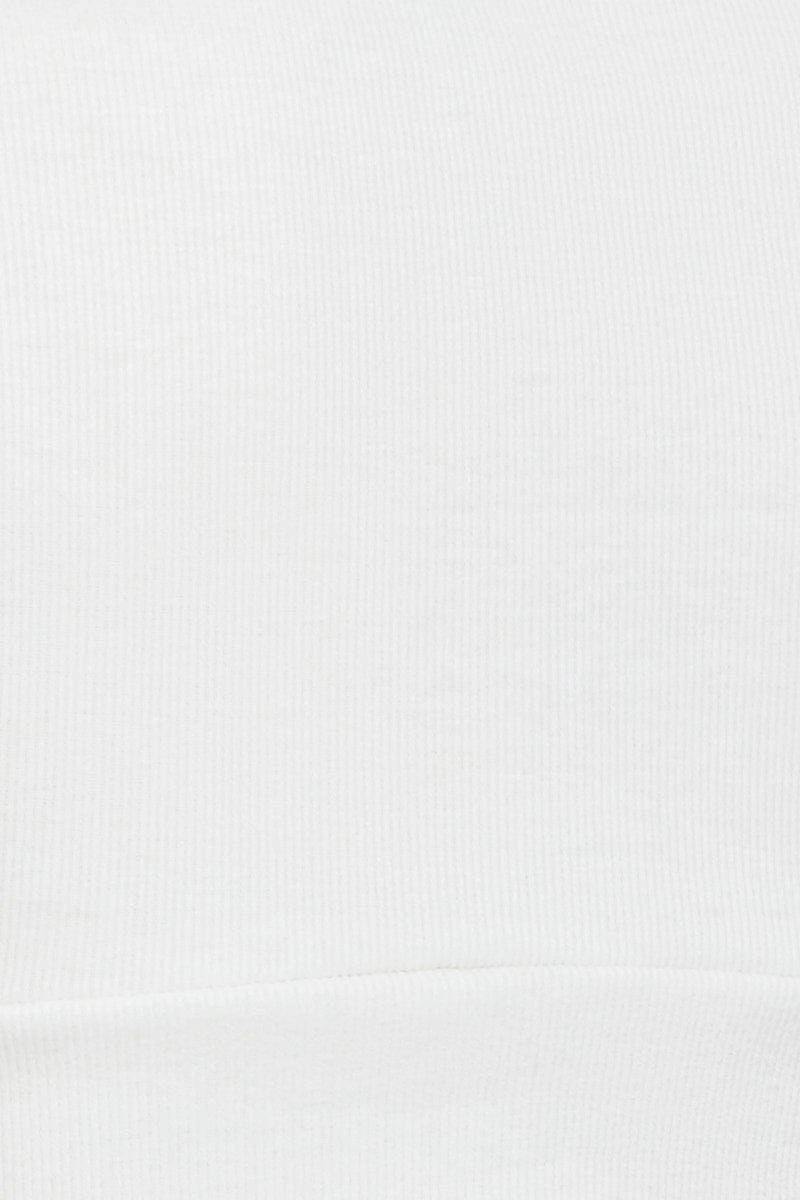 White Crop Top Sleeveless