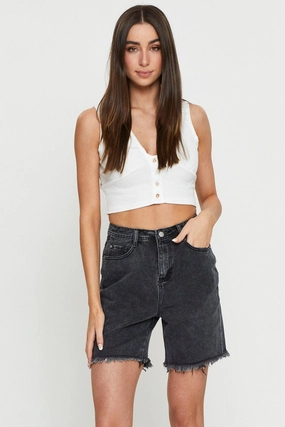 White Crop Top Sleeveless
