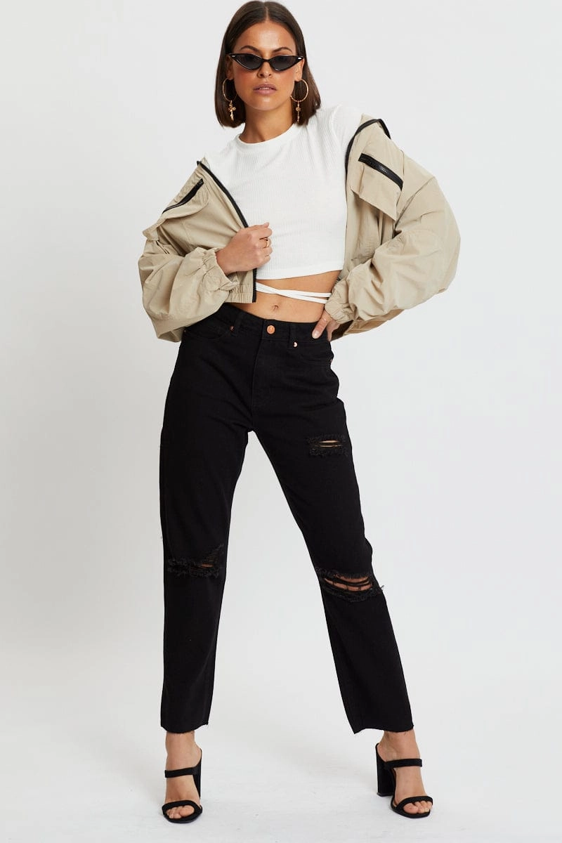 White Tie Waist Top