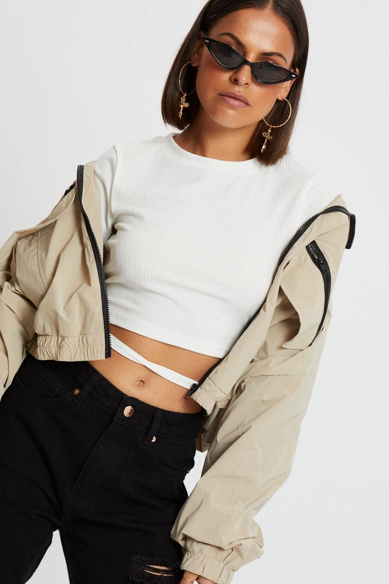 White Tie Waist Top