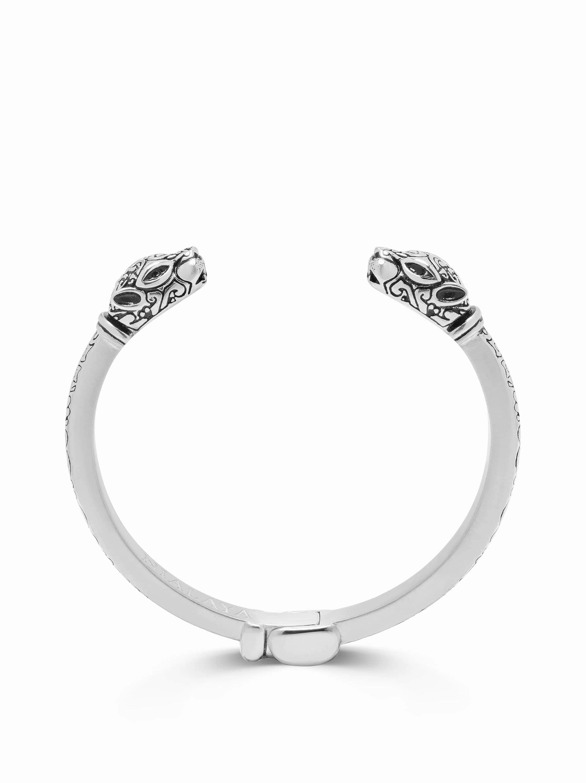 Women's Panther Bangle in Silver