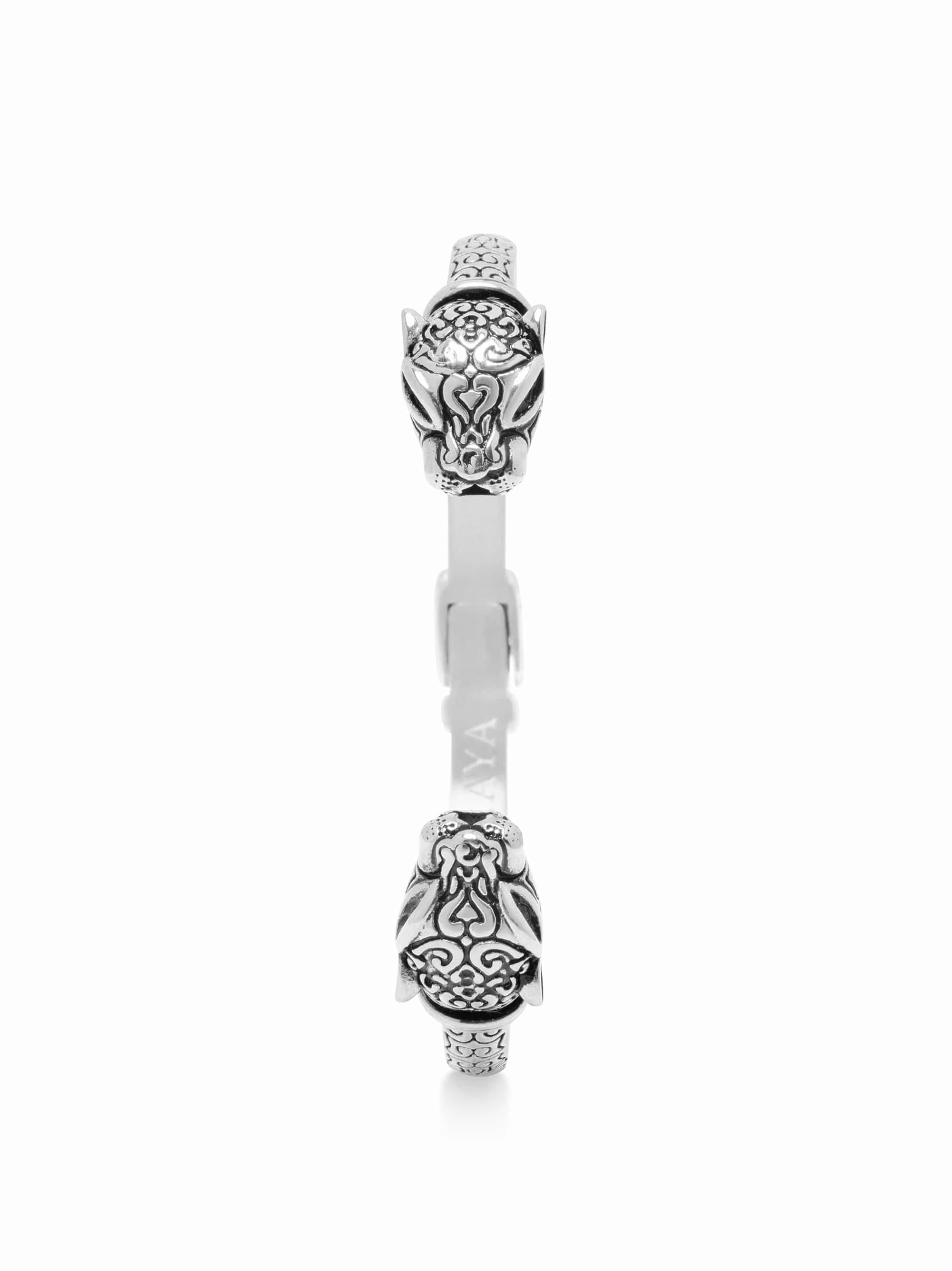 Women's Panther Bangle in Silver