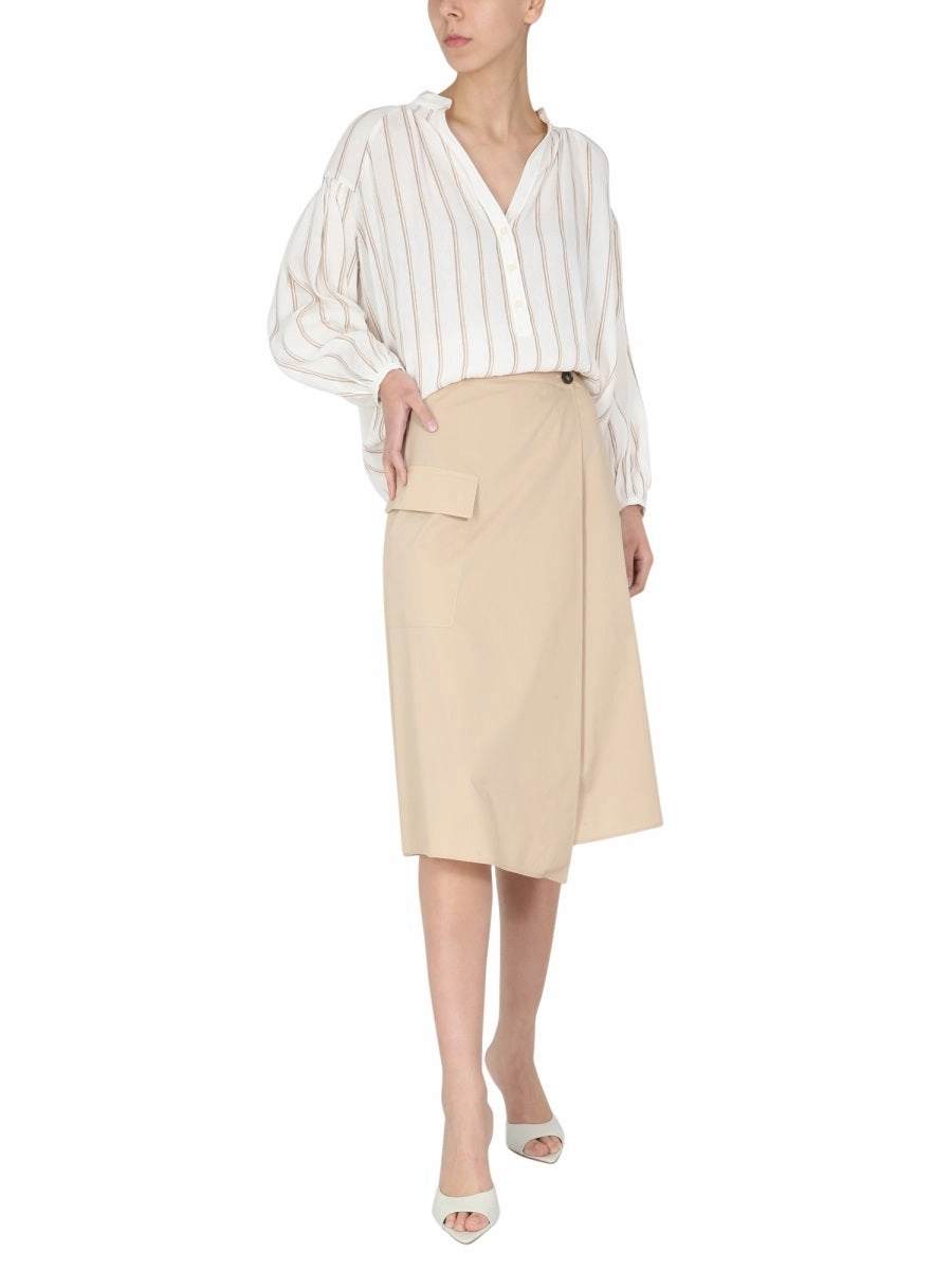 Woolrich Striped Long-Sleeved Blouse
