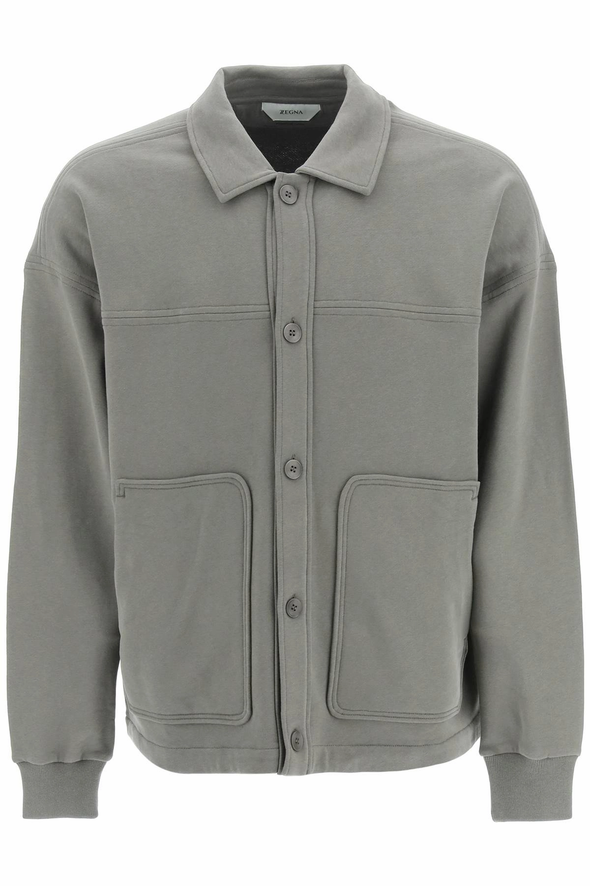 Z Zegna Buttoned Long-Sleeved Jacket