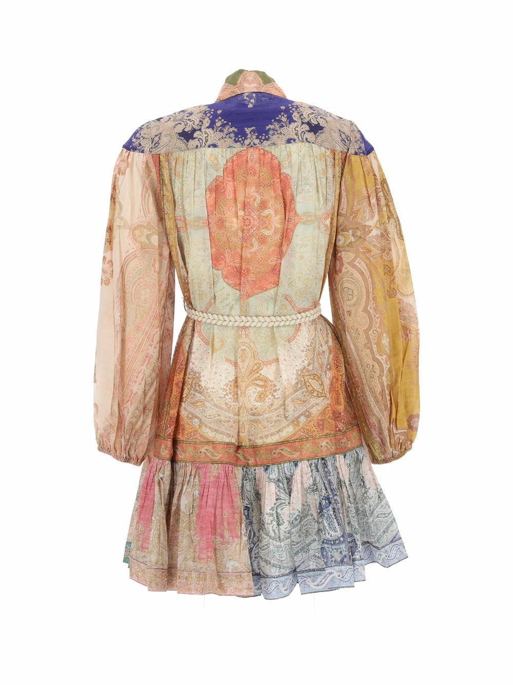 Zimmermann Buttoned Belted Mini Dress