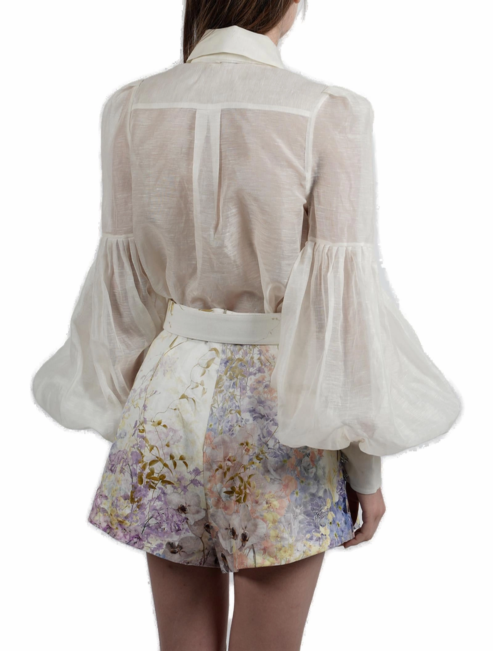 Zimmermann Dancer Tie Neck Blouse